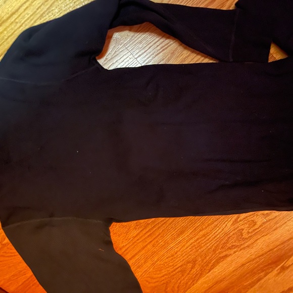 Supreme Hanes Beefy Thermal black Skeleton fit S/P 34-36 top size S/P 30-32 new - Picture 6 of 7